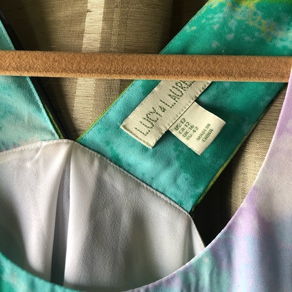 VINTAGE watercolor dress - Picture 7 of 7